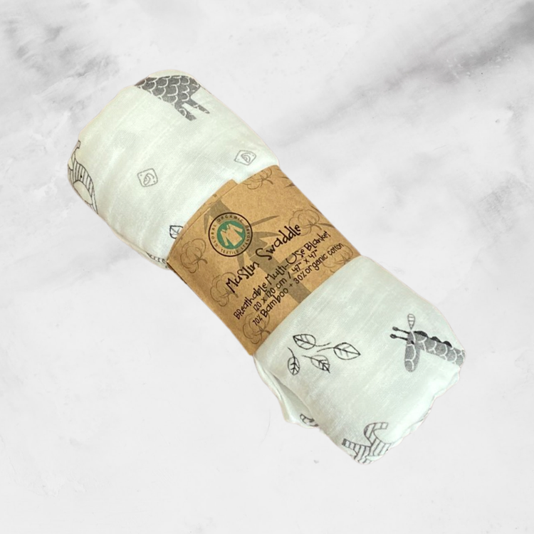 Bamboo & Cotton Muslin Wraps