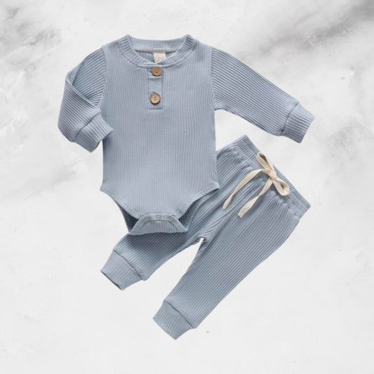 Unisex Long Sleeved Romper & Pants Set