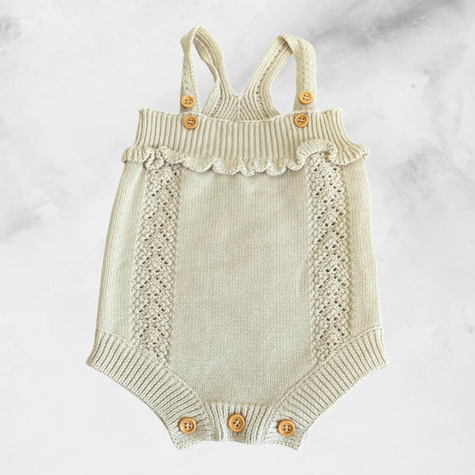 Kute Cuddles Hattie Organic Knit Romper