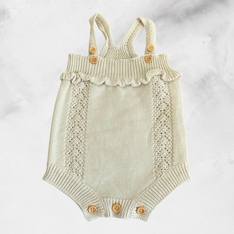 Kute Cuddles Hattie Organic Knit Romper